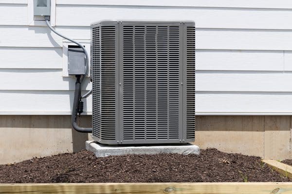 residential hvac unit outside home