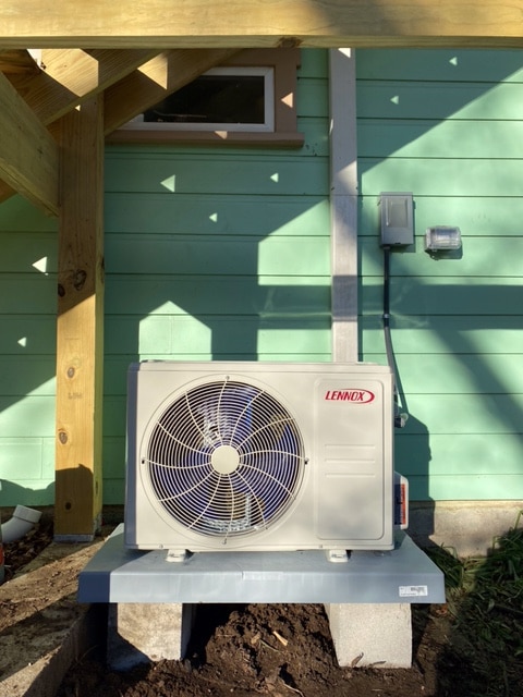 lennox ductless ac unit outside